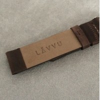Tmavě hnědý hladký řemínek LAVVU PLAIN z luxusní kůže Top Grain - 18