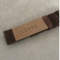 Tmavě hnědý hladký řemínek LAVVU PLAIN z luxusní kůže Top Grain - 18