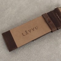 Tmavě hnědý hladký řemínek LAVVU PLAIN z luxusní kůže Top Grain - 24