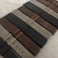 Tmavě hnědý hladký řemínek LAVVU PLAIN z luxusní kůže Top Grain - 24