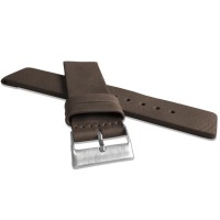 Tmavě hnědý hladký řemínek LAVVU PLAIN z luxusní kůže Top Grain - 24