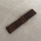 Tmavě hnědý hladký řemínek LAVVU PLAIN z luxusní kůže Top Grain - 24