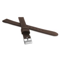 Tmavě hnědý prošitý řemínek LAVVU SPORT z luxusní kůže Top Grain - 12