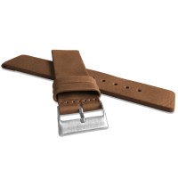 Hnědý hladký řemínek LAVVU PLAIN z luxusní kůže Top Grain - 24