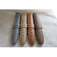 Polstrovaný tmavě hnědý prošitý řemínek LAVVU CLASSIC z luxusní kůže Top Grain - 22