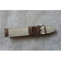 Polstrovaný tmavě hnědý prošitý řemínek LAVVU CLASSIC z luxusní kůže Top Grain - 22