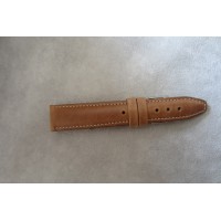 Polstrovaný hnědý prošitý řemínek LAVVU CLASSIC z luxusní kůže Top Grain - 20