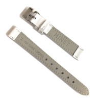 Bílý prošitý řemínek MINET z luxusní kůže Top Grain - 14