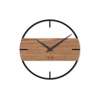Stylové dřevěné hodiny LAVVU LOFT v industriálním vzhledu