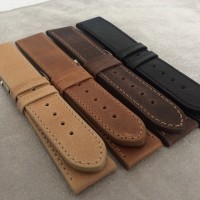 Černý prošitý řemínek LAVVU SPORT z luxusní kůže Top Grain - 20