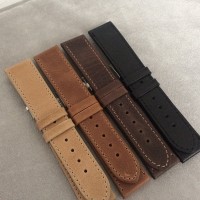 Černý prošitý řemínek LAVVU SPORT z luxusní kůže Top Grain - 20