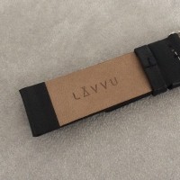 Černý hladký řemínek LAVVU PLAIN z luxusní kůže Top Grain - 22