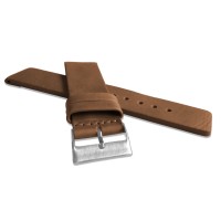Hnědý hladký řemínek LAVVU PLAIN z luxusní kůže Top Grain - 22