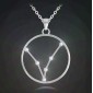 Stříbrný náhrdelník MINET Stars RYBY Czech Crystal