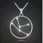Stříbrný náhrdelník MINET Stars BÝK Czech Crystal