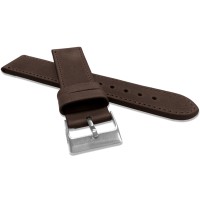 Tmavě hnědý prošitý řemínek LAVVU SPORT z luxusní kůže Top Grain - 26