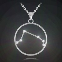 Stříbrný náhrdelník MINET Stars BERAN Czech Crystal