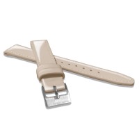 Béžový kožený řemínek s vysokým leskem MINET GLAMOUR - 14