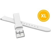 XL Prodloužený bílý řemínek MINET z luxusní kůže Top Grain - 16 - XL
