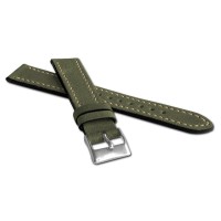 LAVVU Khaki řemínek RETRO z luxusní kuže Top Grain - 20
