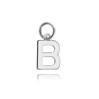MINET Stříbrný přívěs drobné písmeno "B"
