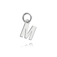 MINET Stříbrný přívěs drobné písmeno "M"