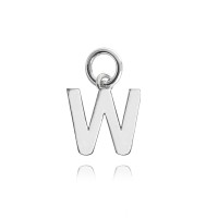 MINET Stříbrný přívěs drobné písmeno "W"