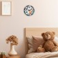 CLOCKODILE Dětské nástěnné hodiny modré s liškou ⌀25cm