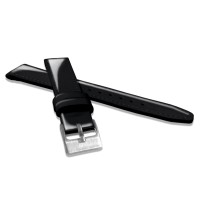 MINET Černý kožený řemínek s vysokým leskem GLAMOUR - 14