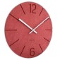 LAVVU Červené hodiny Natur vyrobené v Čechách ⌀34cm
