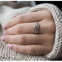 MINET Broušený stříbrný prsten vel. 68