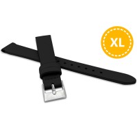 MINET XL Prodloužený černý řemínek z luxusní kůže Top Grain - 12 - XL