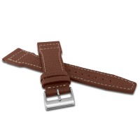 LAVVU Zúžený hnědý řemínek CUT z luxusní kůže Top Grain - 20