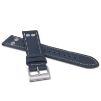 LAVVU Modrý pilotní řemínek PILOT z luxusní kůže Top Grain - 22