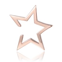 MINET Rose gold stříbrná záušnice EAR CUFF STAR