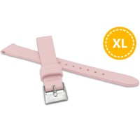 MINET XL Prodloužený růžový řemínek z luxusní kůže Top Grain - 12 - XL