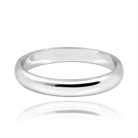 MINET+ Stříbrný snubní prsten 3.5 mm - vel. 56