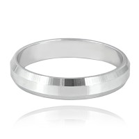 MINET+ Stříbrný snubní prsten 4.5 mm - vel. 67