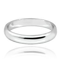 MINET+ Stříbrný snubní prsten 4 mm - vel. 56