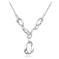 MINET Elegantní stříbrný náhrdelník