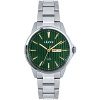 LAVVU Stylové pánské hodinky TRONES Green & Gold 100M