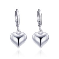MINET Stříbrné náušnice srdíčka