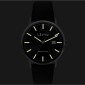 LAVVU Černé pánské hodinky se safírovým sklem Copenhagen Titanium Black