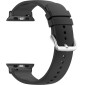 LAVVU Černý silikonový řemínek na hodinky pro APPLE WATCH 38-40 mm