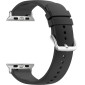 LAVVU Černý silikonový řemínek na hodinky pro APPLE WATCH 42-44 mm