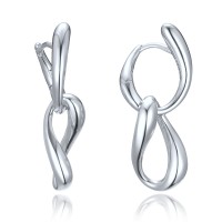 MINET Elegantní stříbrné náušnice