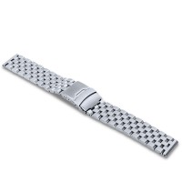 LAVVU Masivní stříbrný ocelový řemínek - 22