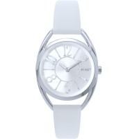 MINET Stříbrné dámské hodinky s čísly ICON SILVER