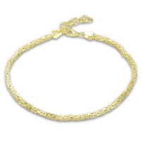 LAVVU Pánský pozlacený stříbrný náramek