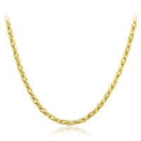 LAVVU Pánský pozlacený stříbrný náhrdelník Ag 925/1000 18,45g